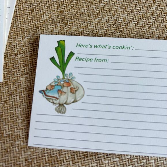 Vintage 1982 Current Kitchen Comics Double Recipe Cards Complete Set Humor - Picture 11 of 13